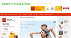 Desktop Screenshot of imagenesyfrasesbonitas.com