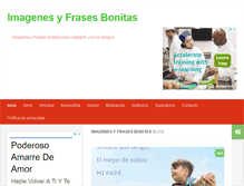 Tablet Screenshot of imagenesyfrasesbonitas.com